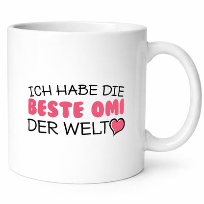 Beste Omi der Welt | Oma Tasse Geburtstag Muttertag lustig Familie Geschenkidee