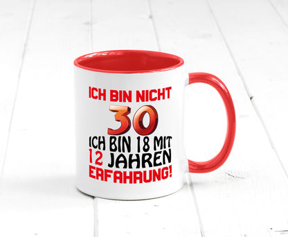 Ich bin nicht 30. lustiger Spruch Geschenk Humor Geschenkidee Tasse