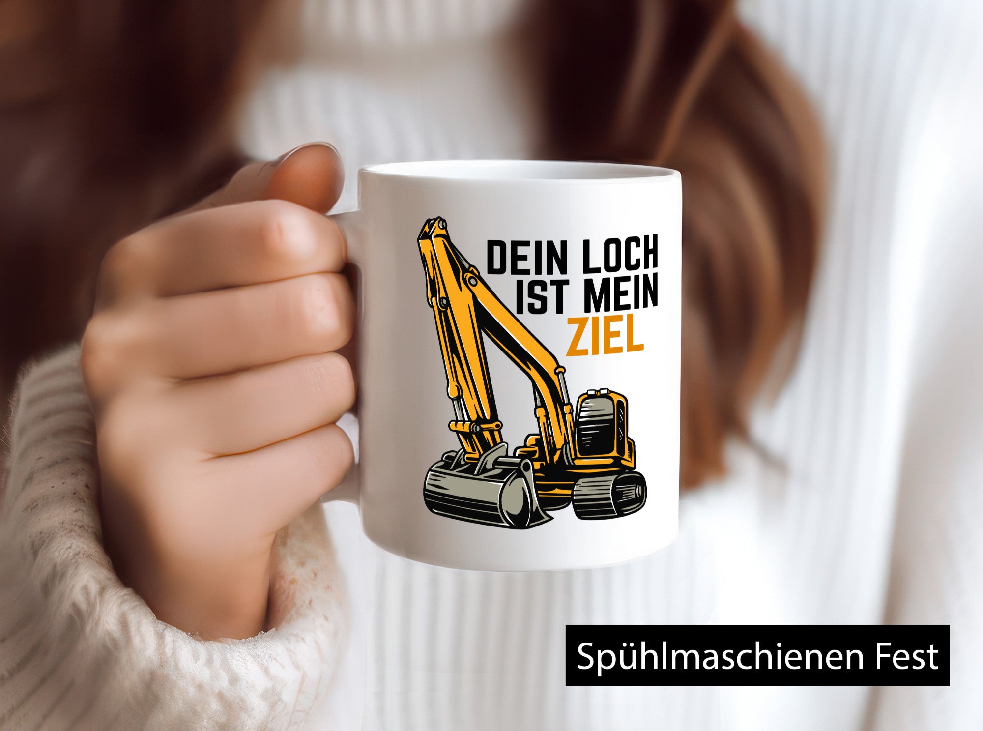 Dein loch ist mein Ziel | Bagger Minibagger Baggerführer lustiger Spruch