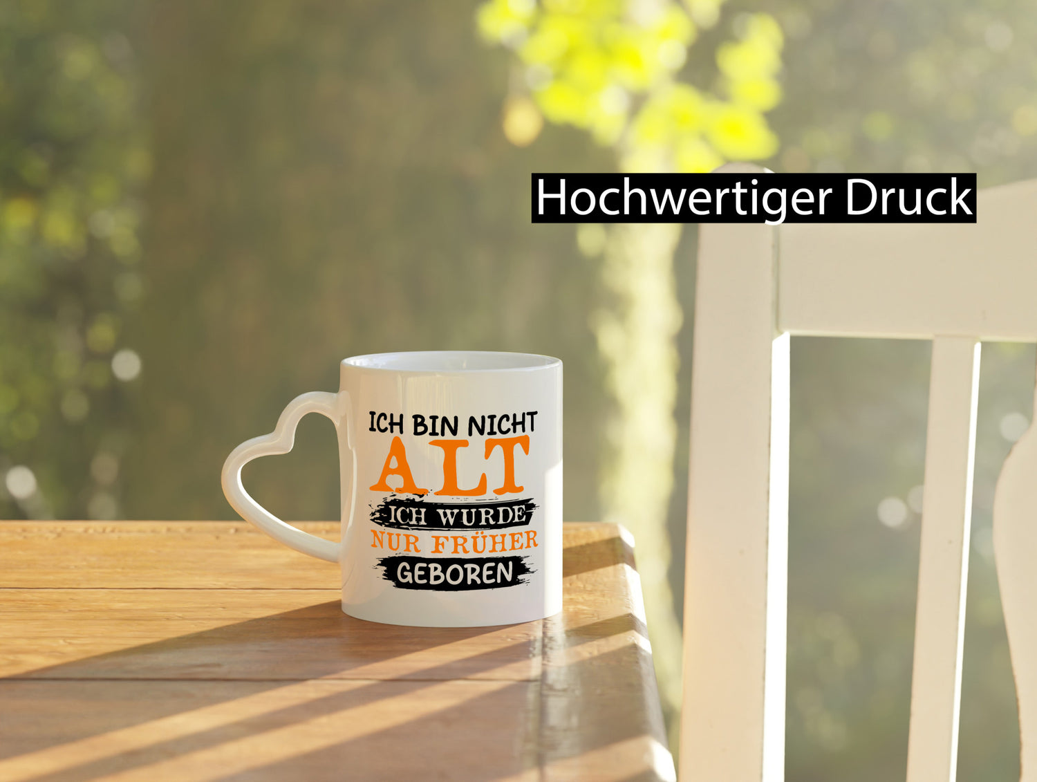 Ich bin nicht alt wurde nur früher geboren Geschenkidee Humor Tasse