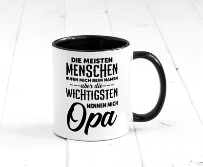 Die wichtigsten nennen mich Opa | Großvater Enkelkinder lustiger Spruch Tasse