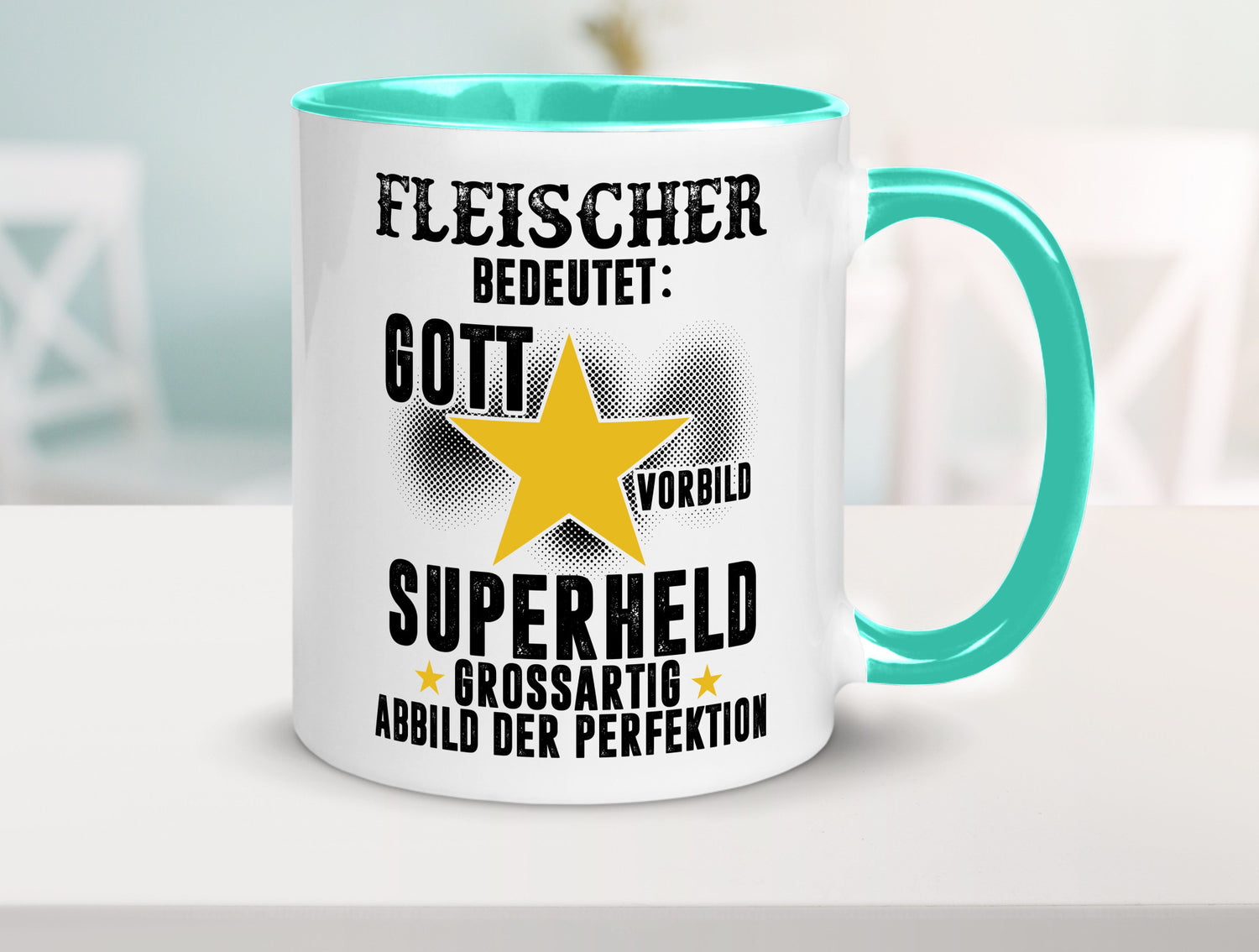 Bedeutung von Fleischer | Schlachterei lustig Humor Geschenkidee Geschenk Tasse
