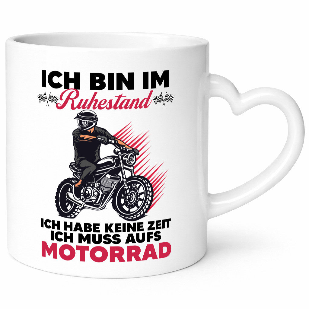 Rentner muss aufs Motorrad | Ruhestand lustig Jubiläum Geschenk Tasse