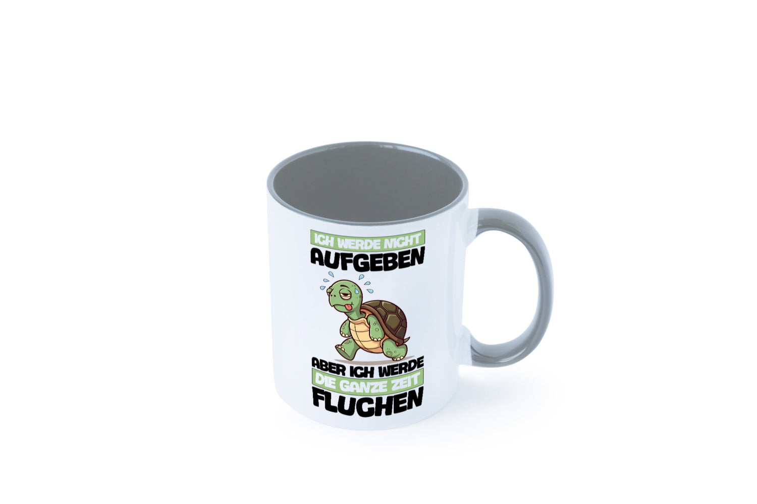 Ich geb nicht auf werde aber fluchen | Schildkröte Joggen v2 Humor Geschenkidee