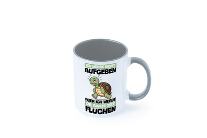 Ich geb nicht auf werde aber fluchen | Schildkröte Joggen v2 Humor Geschenkidee