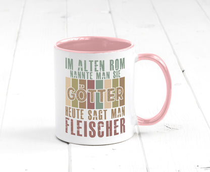 Heute sagt man: Fleischer | Schlachterei Humor Geschenkidee Tasse