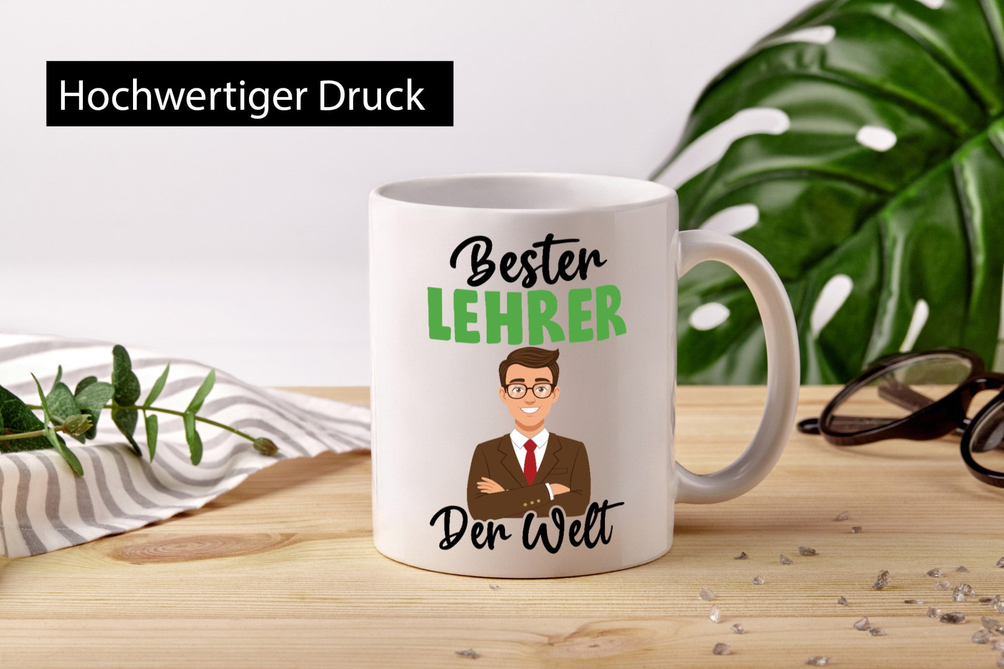 Bester Lehrer | Schule Beruf Schüler v2 Geschenk Arbeit Kollegen Büro lustiger