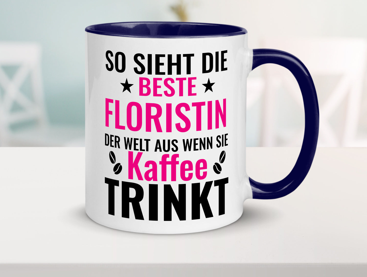 Kaffee trinkt: Floristin | Blumen Verkäuferin lustiger Spruch Geschenk Humor