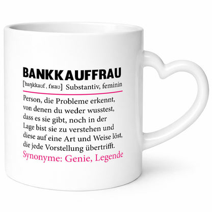 Bankkauffrau | Spruch Kauffrau Bank Kaufleute lustig Humor Geschenkidee