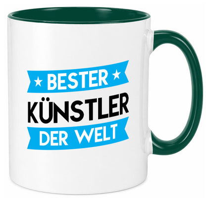 Bester Künstler | Spruch lustig Kunst Humor Geschenkidee Geschenk Tasse