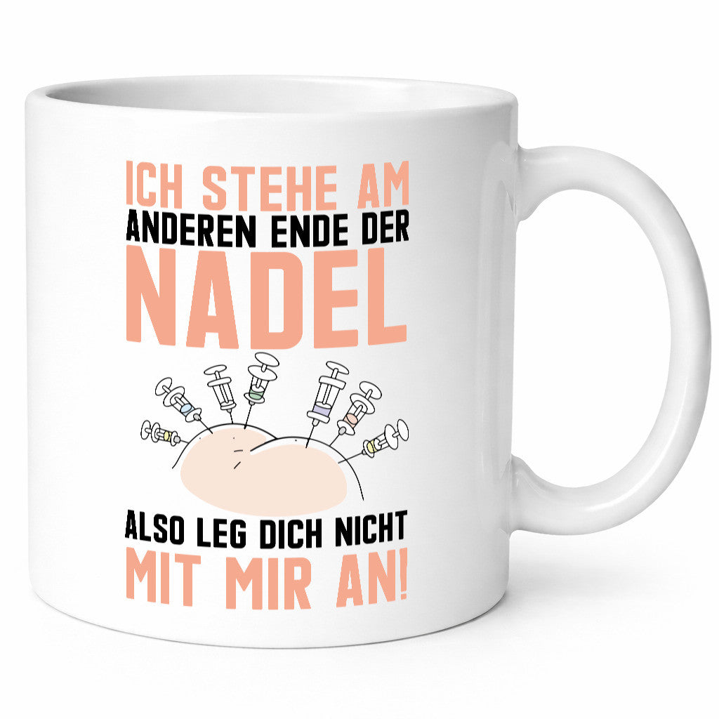 Anderes Ende der Nadel | Krankenschwester Spritze Arzt Humor Geschenkidee Tasse