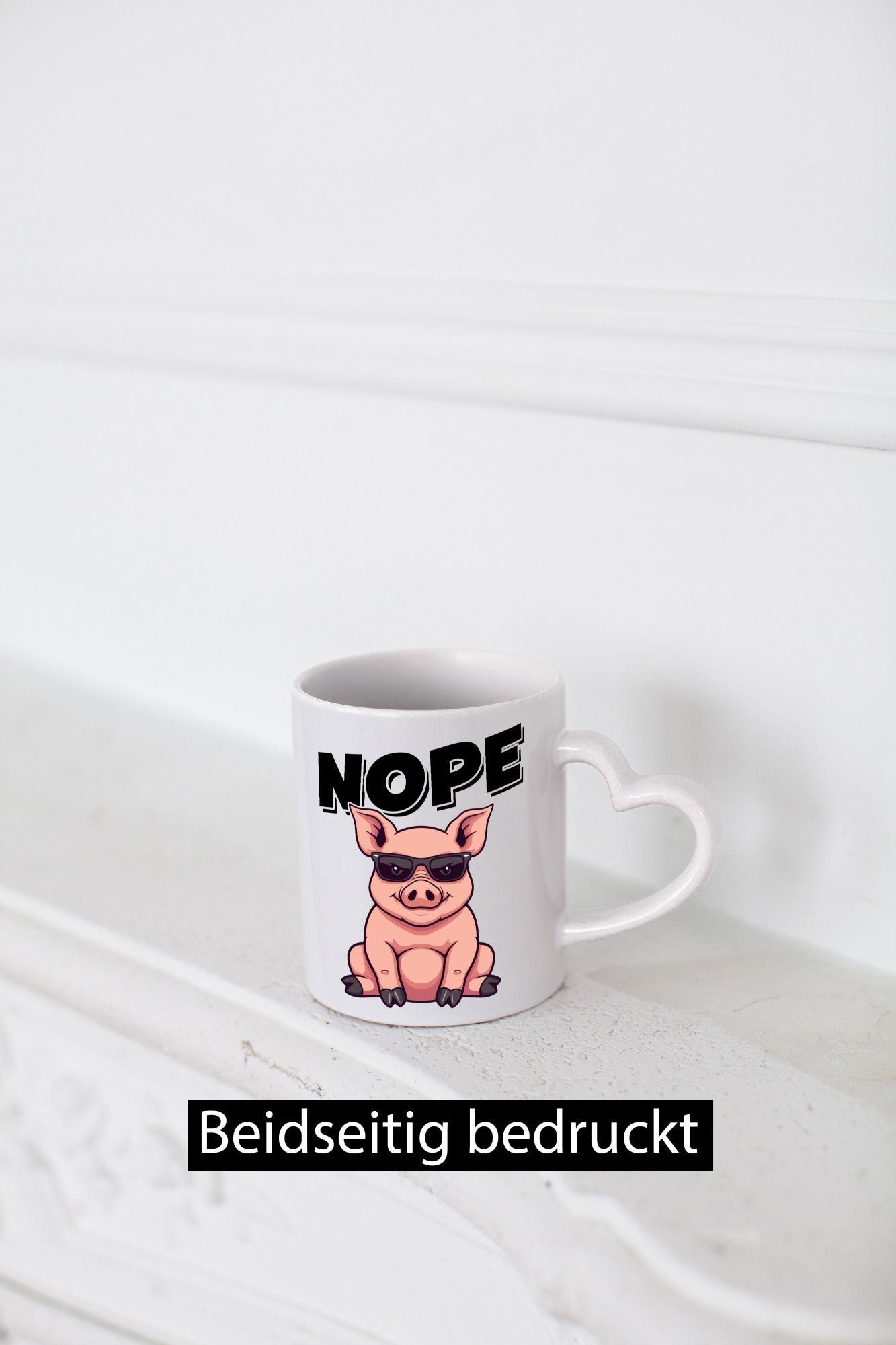 Nope | Schwein Kein bock lustig Humor Geschenkidee Geschenk Tasse