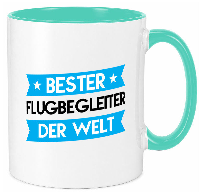 Bester Flugbegleiter | Steward Flughafen Humor Geschenkidee Tasse