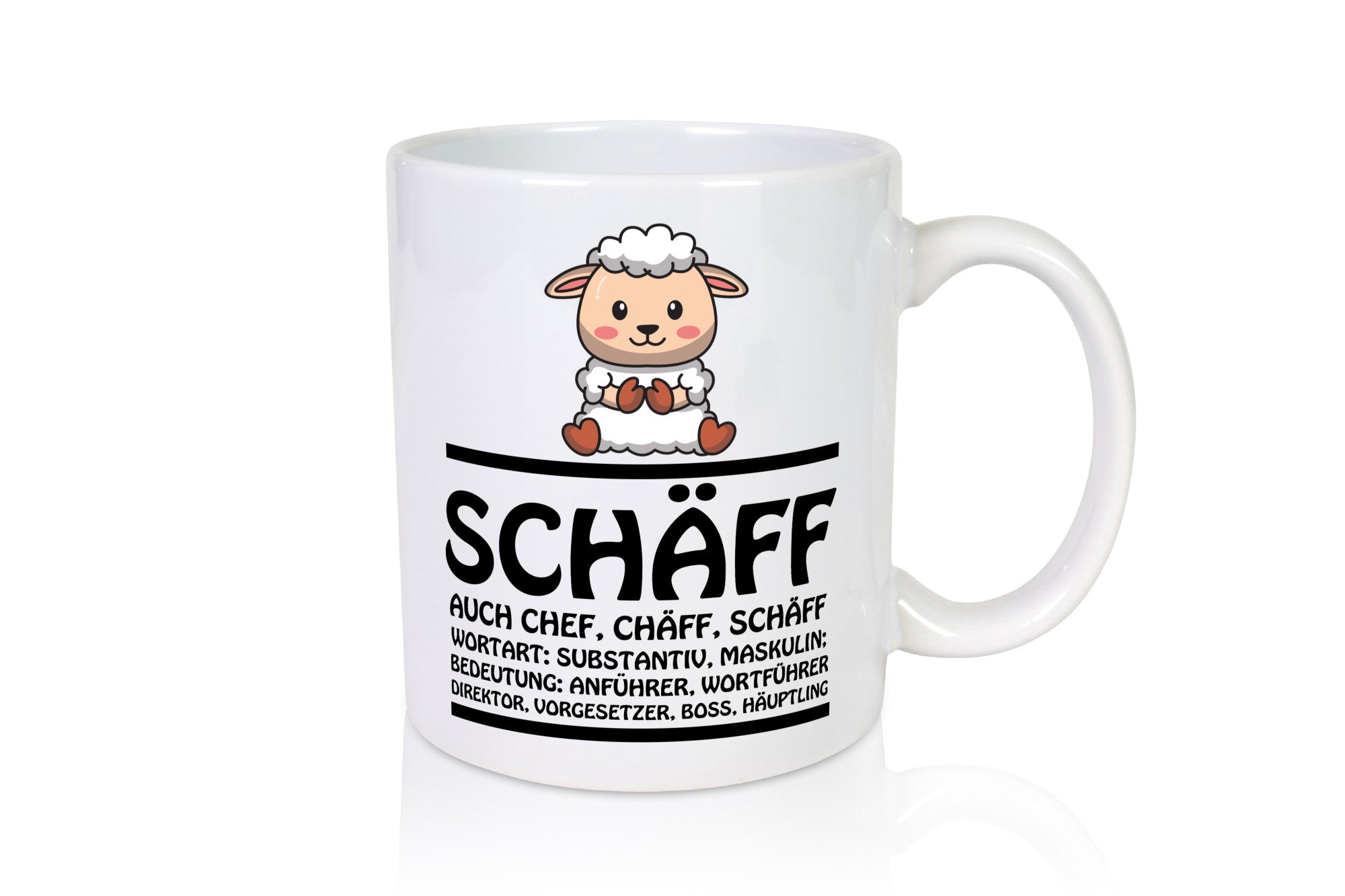 Schaff ? Chef Tasse Geschenk Arbeit Kollegen Büro lustiger Spruch