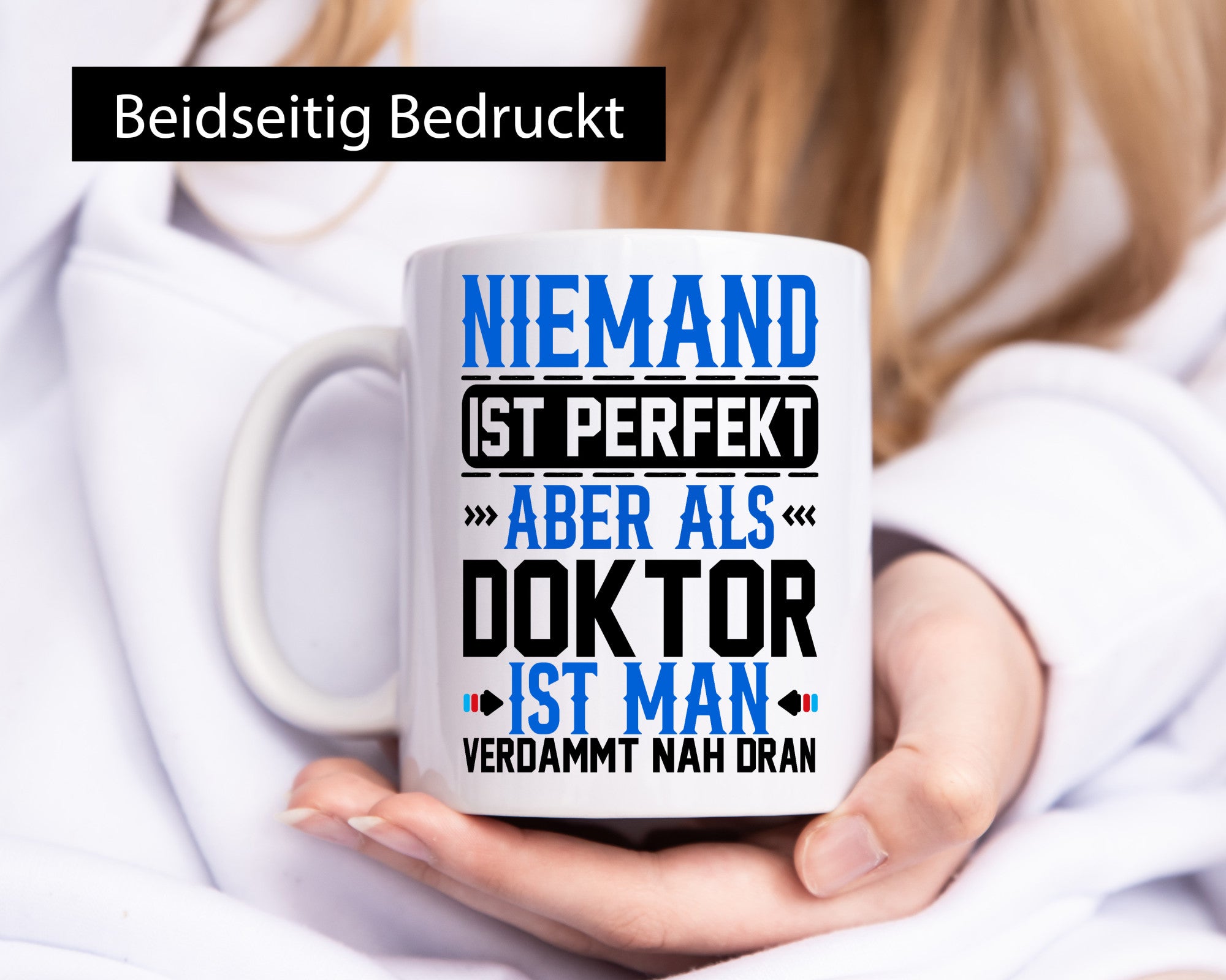 Niemand ist Perfekt | Doktor Verdammt nah dran lustiger Spruch Geschenk Humor