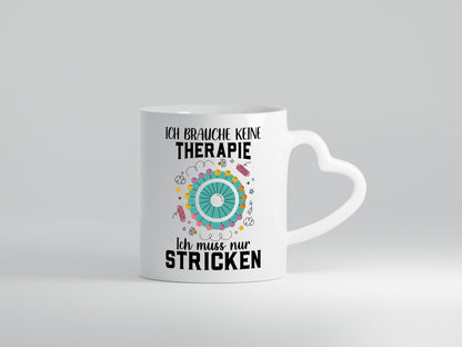 Keine Therapie, nur stricken | Wolle Stern Schmetterling lustig Humor
