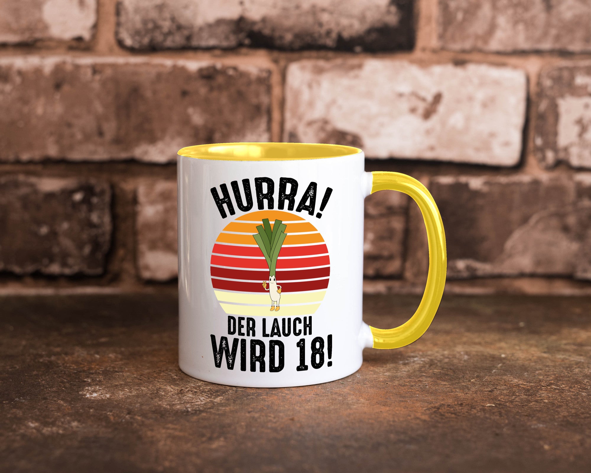 Hurra der lauch wird 18 | 18. Geburtstag Ehrentag lustiger Spruch Geschenk