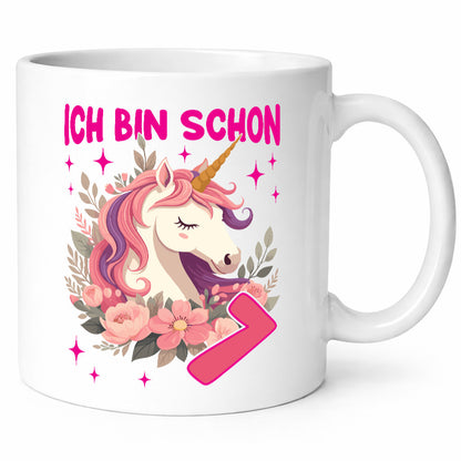 7. Geburtstag | 7 Jahre Einhorn Mädchen lustiger Spruch Geschenk Geschenkidee