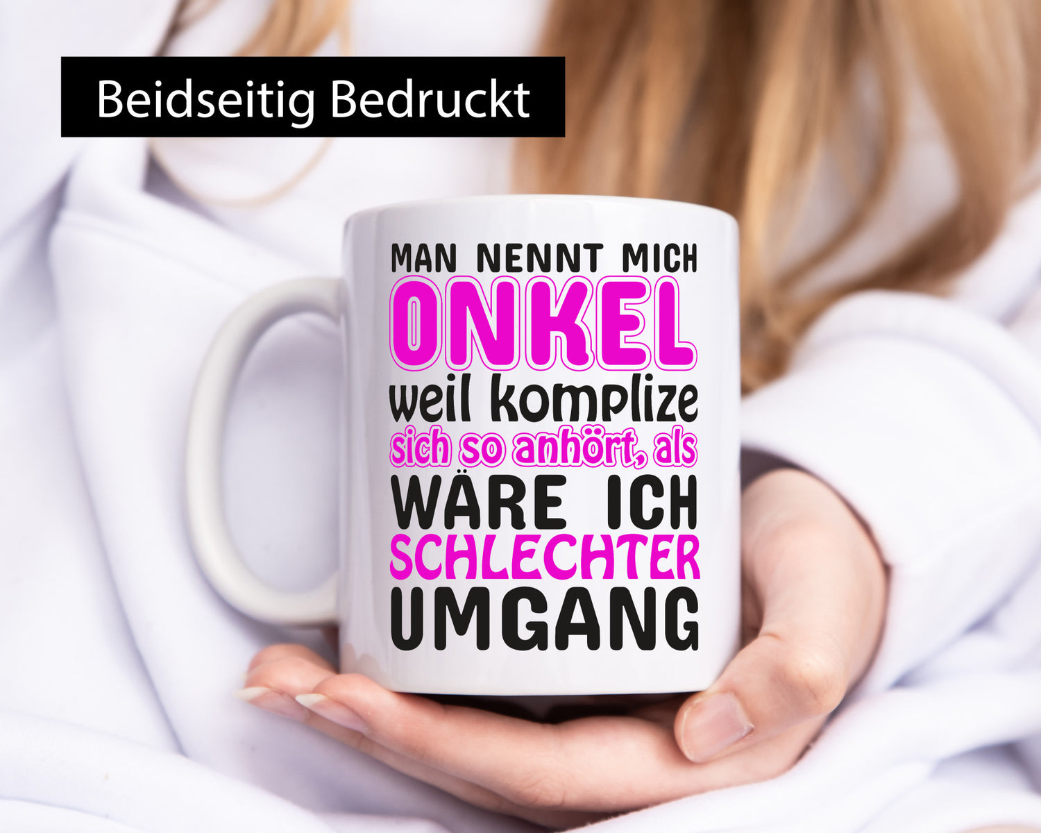 Man nennt mich Onkel | lustiger Spruch cooler Humor Geschenkidee Tasse