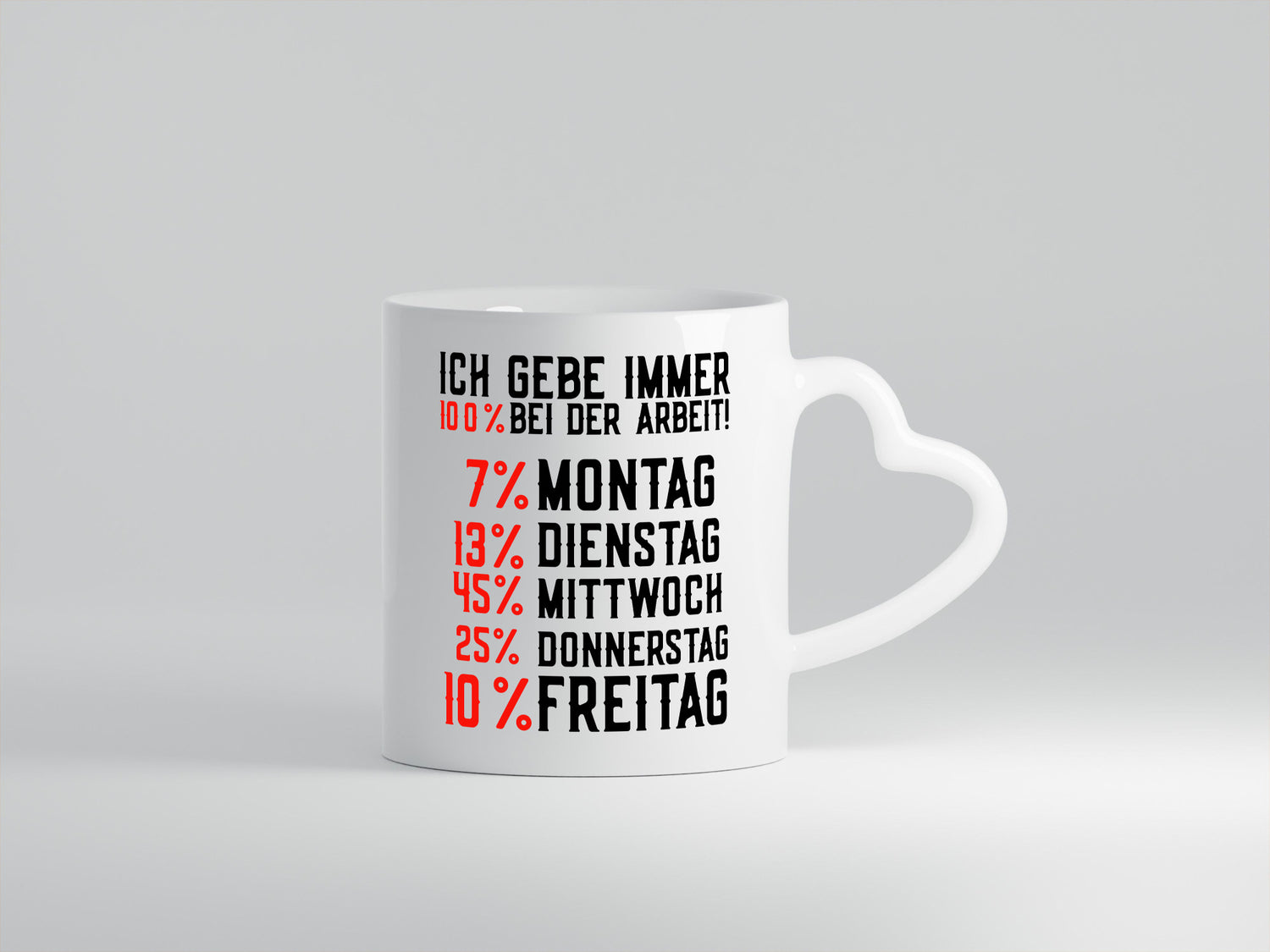 100% at Work | Job Weekdays Funny Saying Funny Gift Colleagues