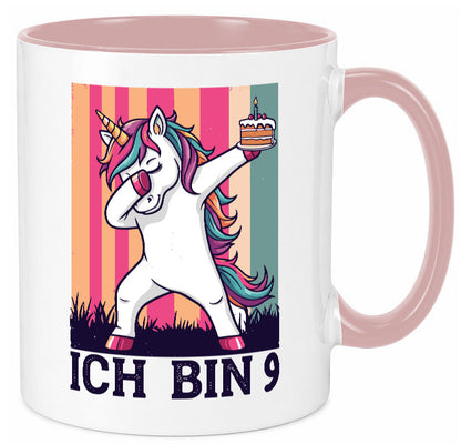 9 Geburtstag | Einhorn Damping Mädchen Humor Geschenkidee Tasse
