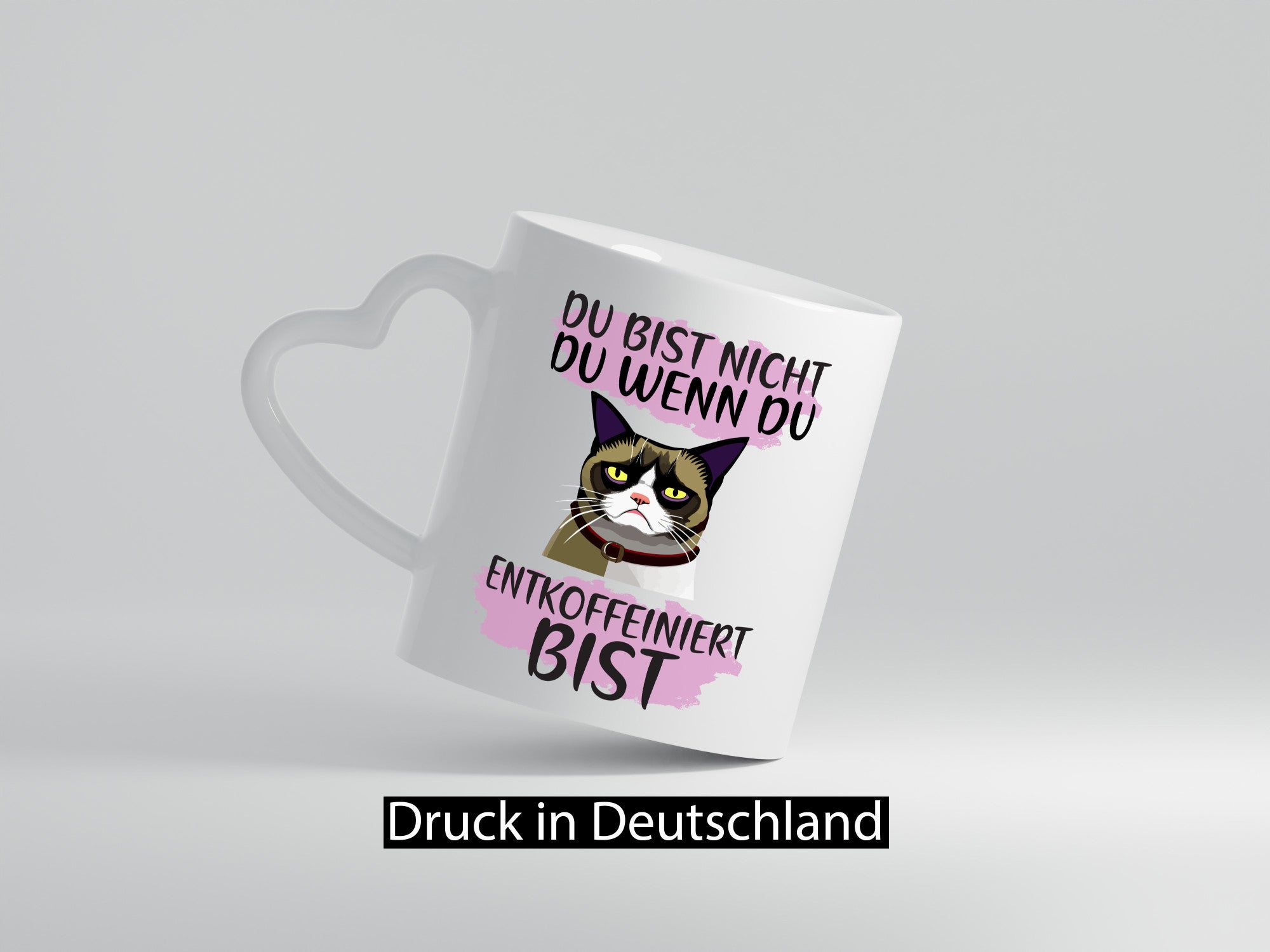 Spruch Tasse | Morgenmuffel Katze Entkoffeiniert lustig Tierliebhaber Humor