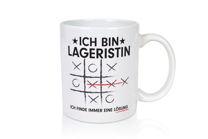 Löse Probleme: Lageristin | Beruf Lager Arbeiterin lustig Arbeit Kollegen Büro