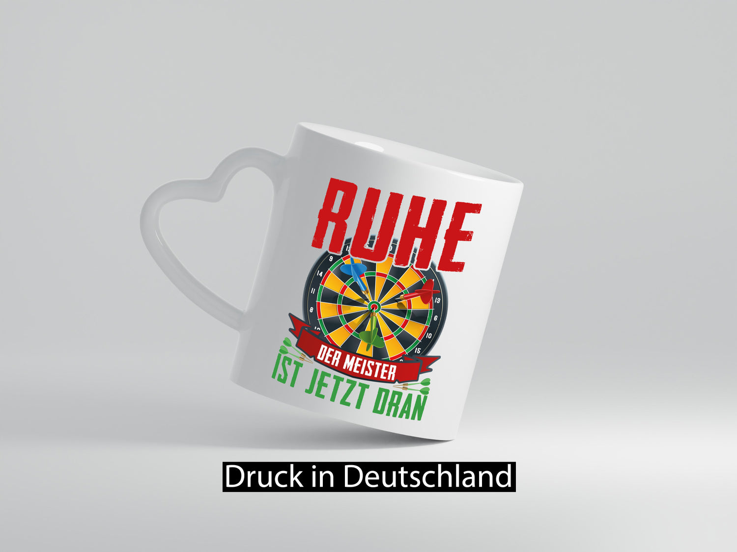 Ruhe der Meister ist dran | Dart Dartspieler Geschenkidee Humor Tasse