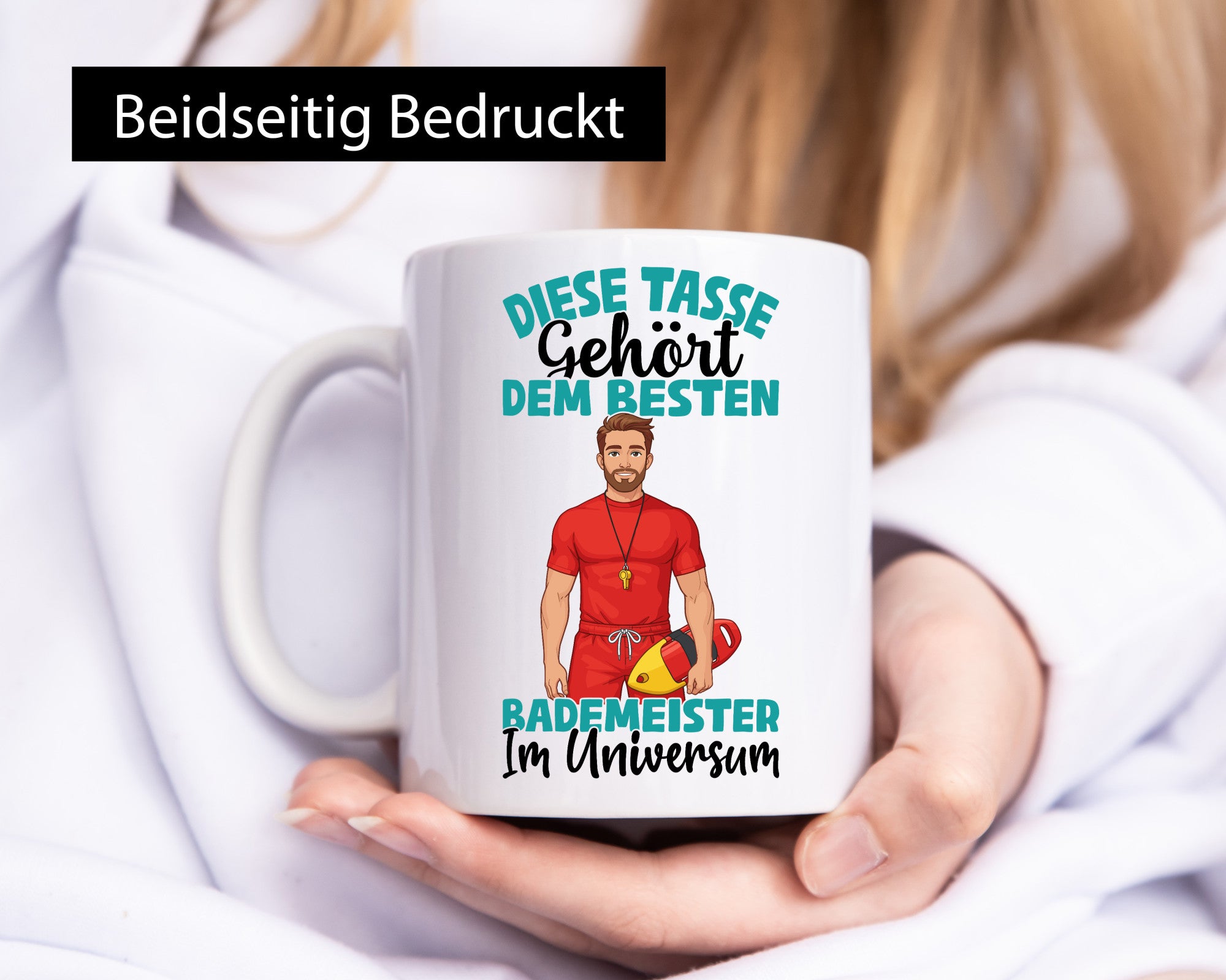 Im Universum: Bademeister | Rettungsschwimmer lustig Humor Geschenkidee