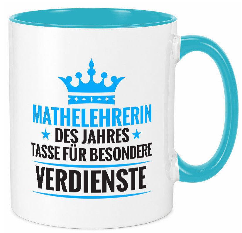 Besonderer Verdienst: Mathelehrerin | Lehrer Mathe Humor Geschenkidee Tasse