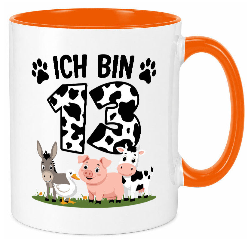 13 Geburtstag | Jahre Farmer Kind Humor Geschenkidee Tasse