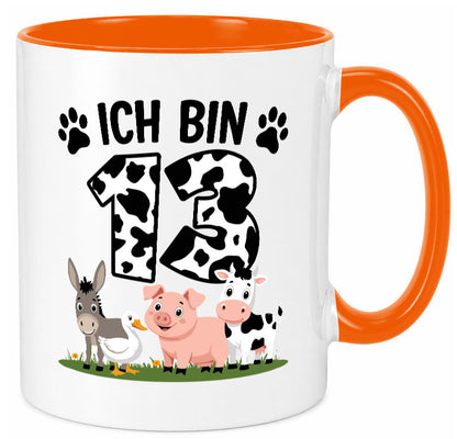 13 Geburtstag | Jahre Farmer Kind Humor Geschenkidee Tasse