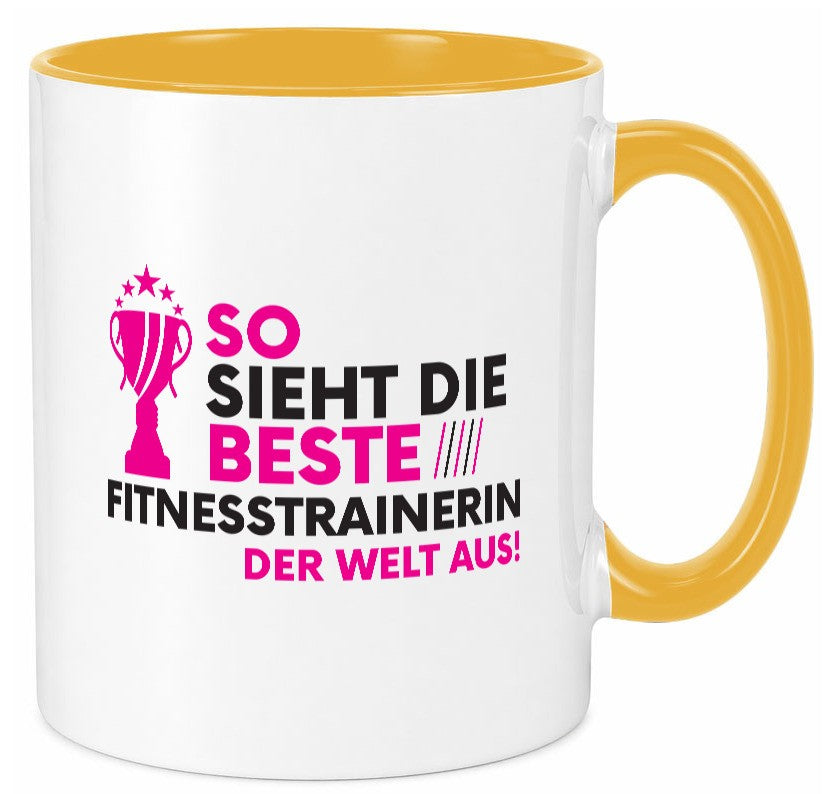 Die Weltbeste Fitnesstrainerin | Trainerin Sport lustig Humor Geschenkidee Tasse