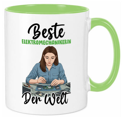 Beste Elektromechanikerin | Mechanikerin v2 Geschenkidee Humor Tasse