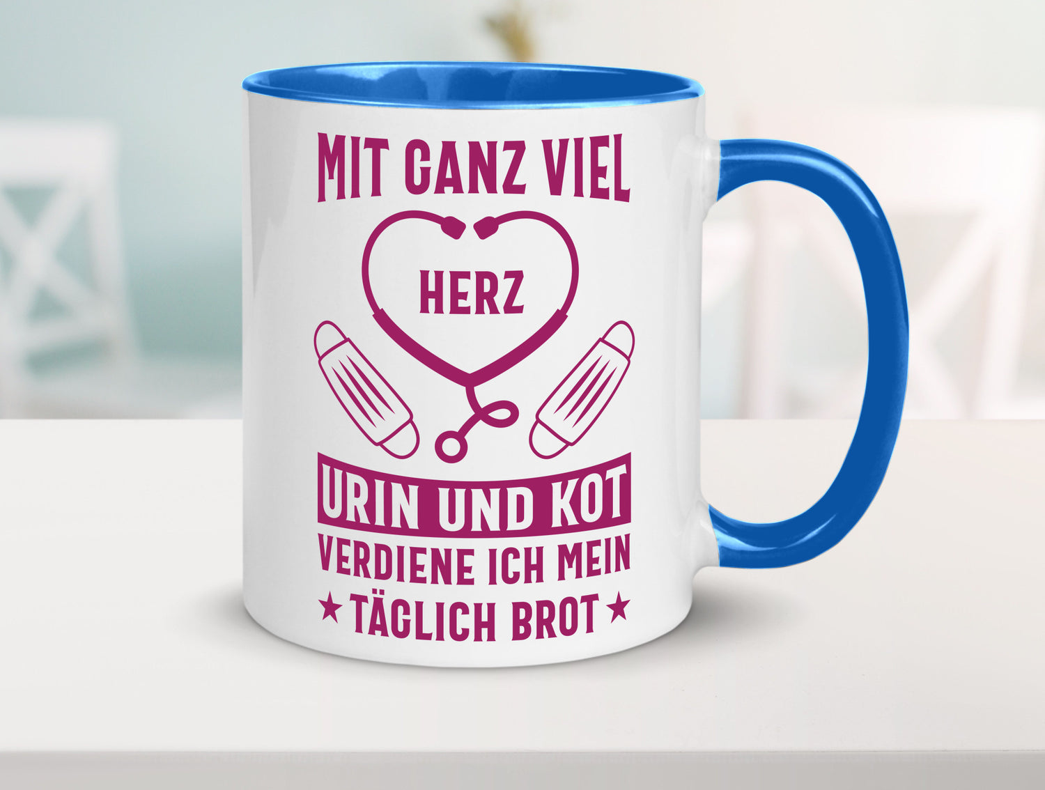 Herz, Urin, Kot, damit verdien ich mein Brot | Stethoskop Geschenk Humor