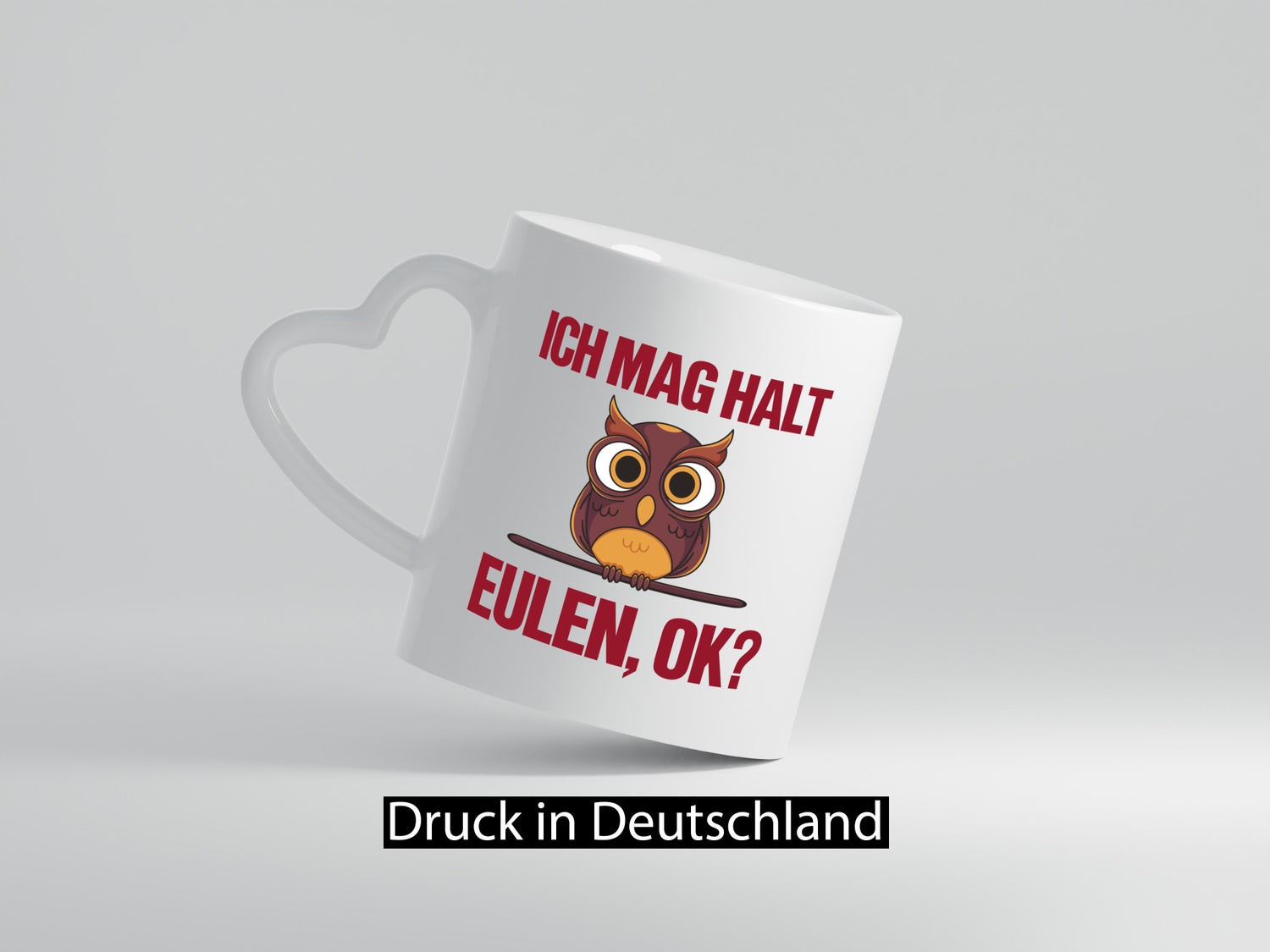 Ich mag Eulen | Spruch süße Eule Motiv lustiger Geschenk Humor Geschenkidee