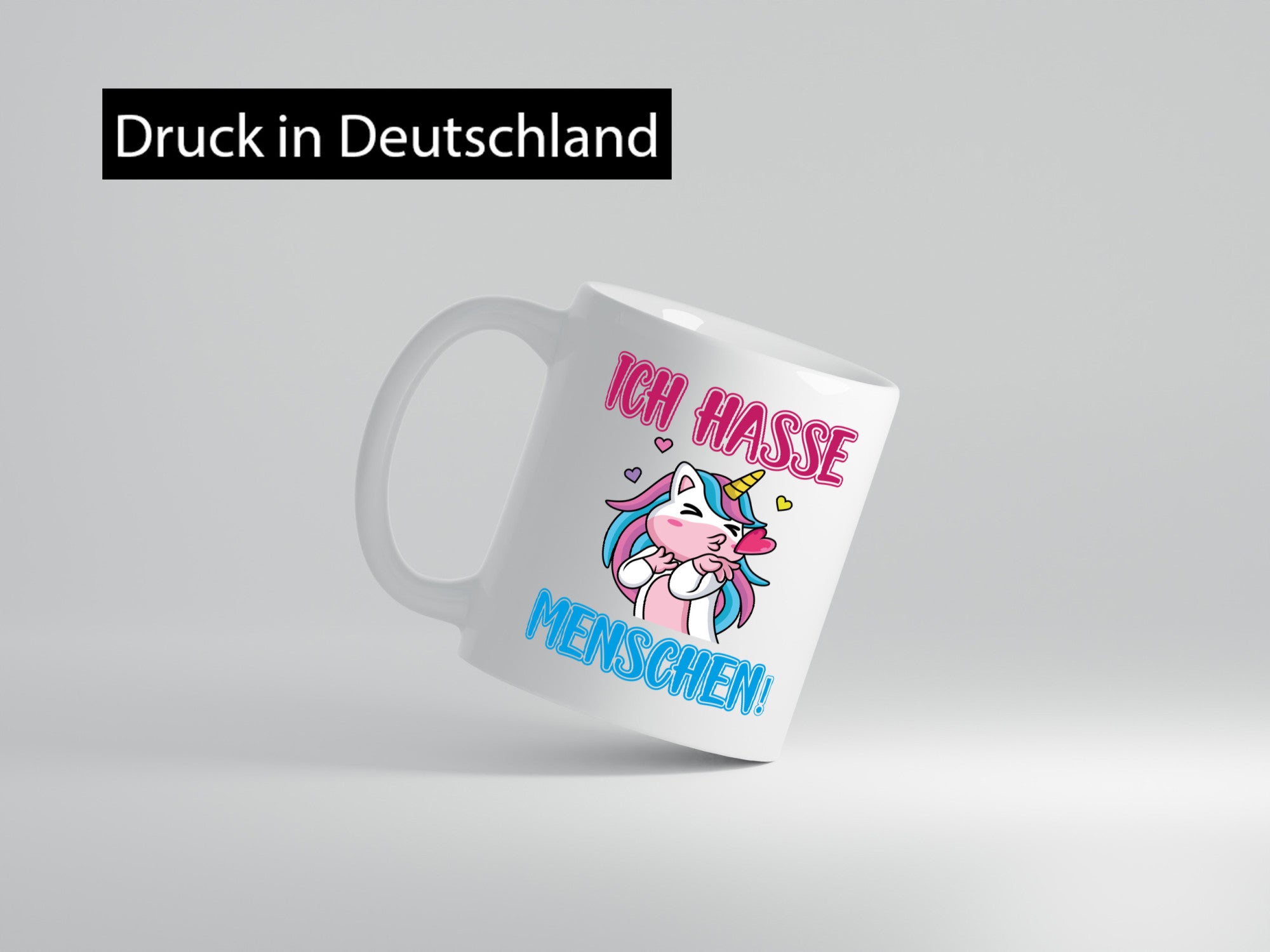 Ich hasse Menschen v2 Humor Geschenkidee Tasse