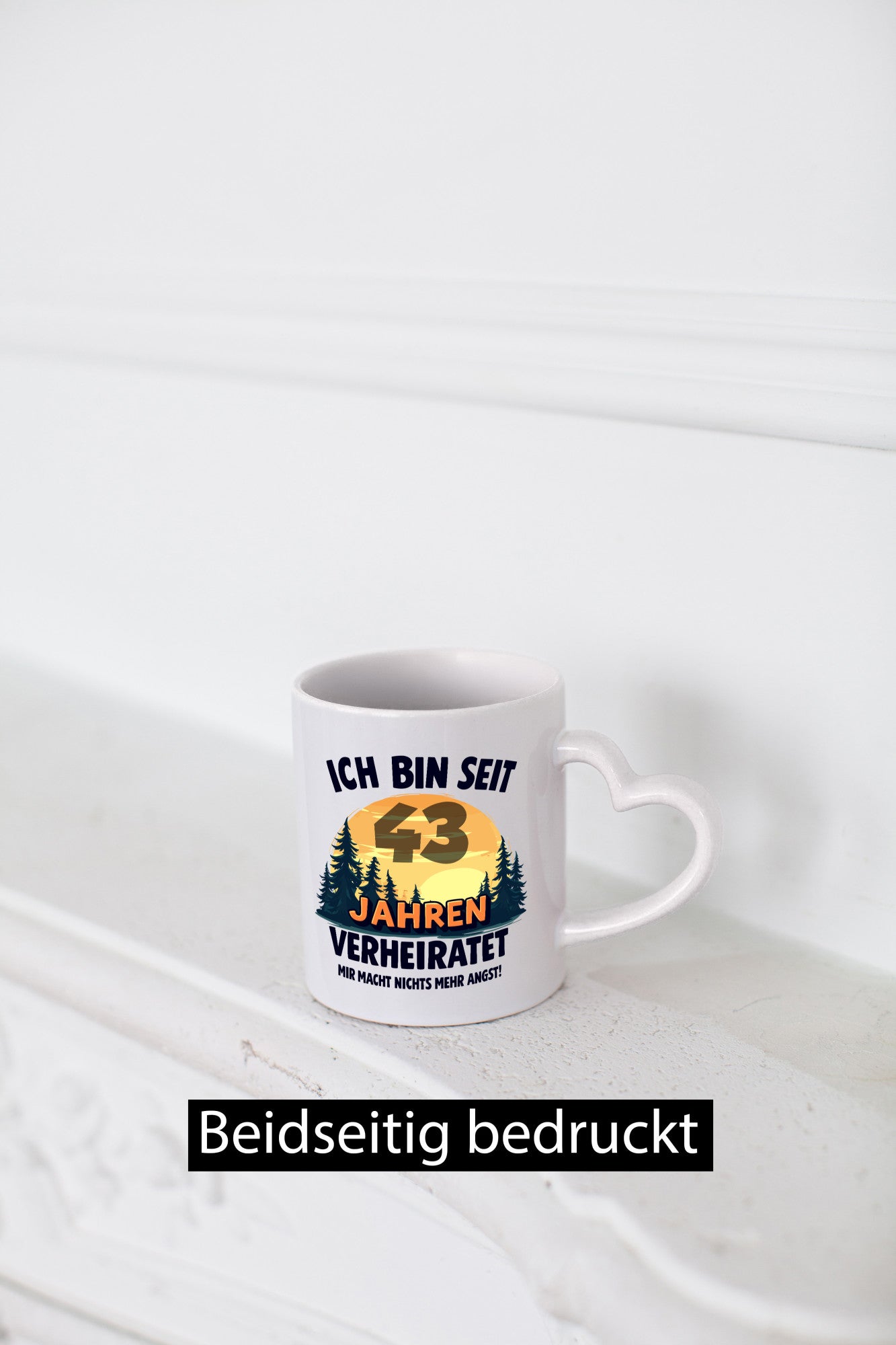 Ich bin Verheiratet | 43. Hochzeitstag Ehepaar Geschenkidee Humor Tasse