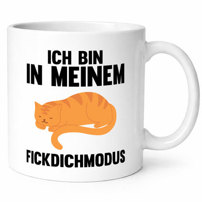 Ich bin in meinem Modus | Faule Katze Chillen lustiger Spruch Geschenk