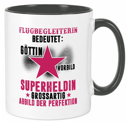 Bedeutung von Flugbegleiterin | Stewardess Flughafen Humor Geschenkidee Tasse