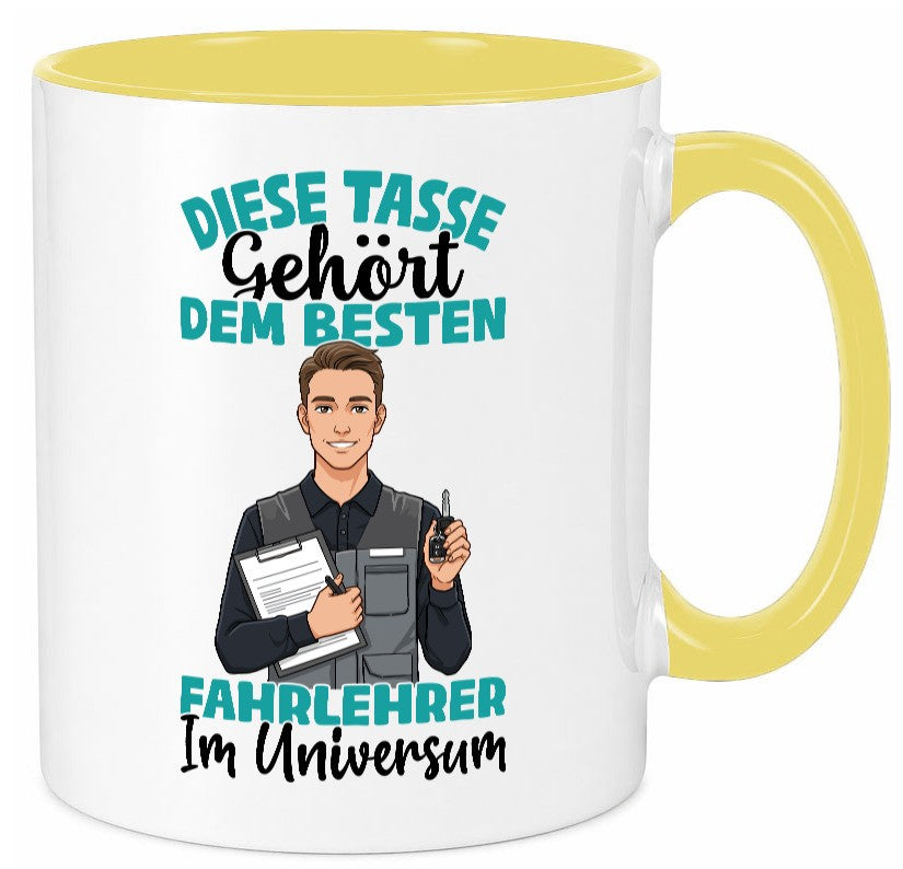 Im Universum: Fahrlehrer | Fahrschule lustig Humor Geschenkidee Geschenk Tasse