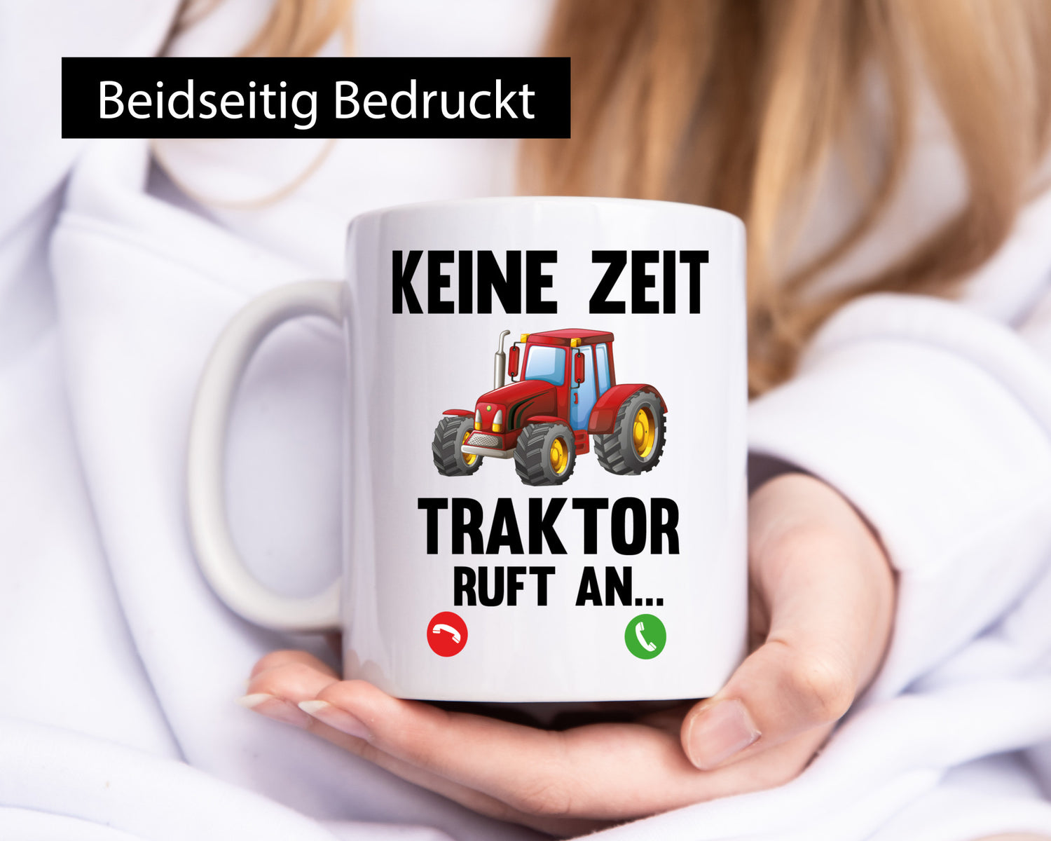 Traktor ruft an | Bauernhof Herren Bauer Spruch Geschenkidee Humor Tasse