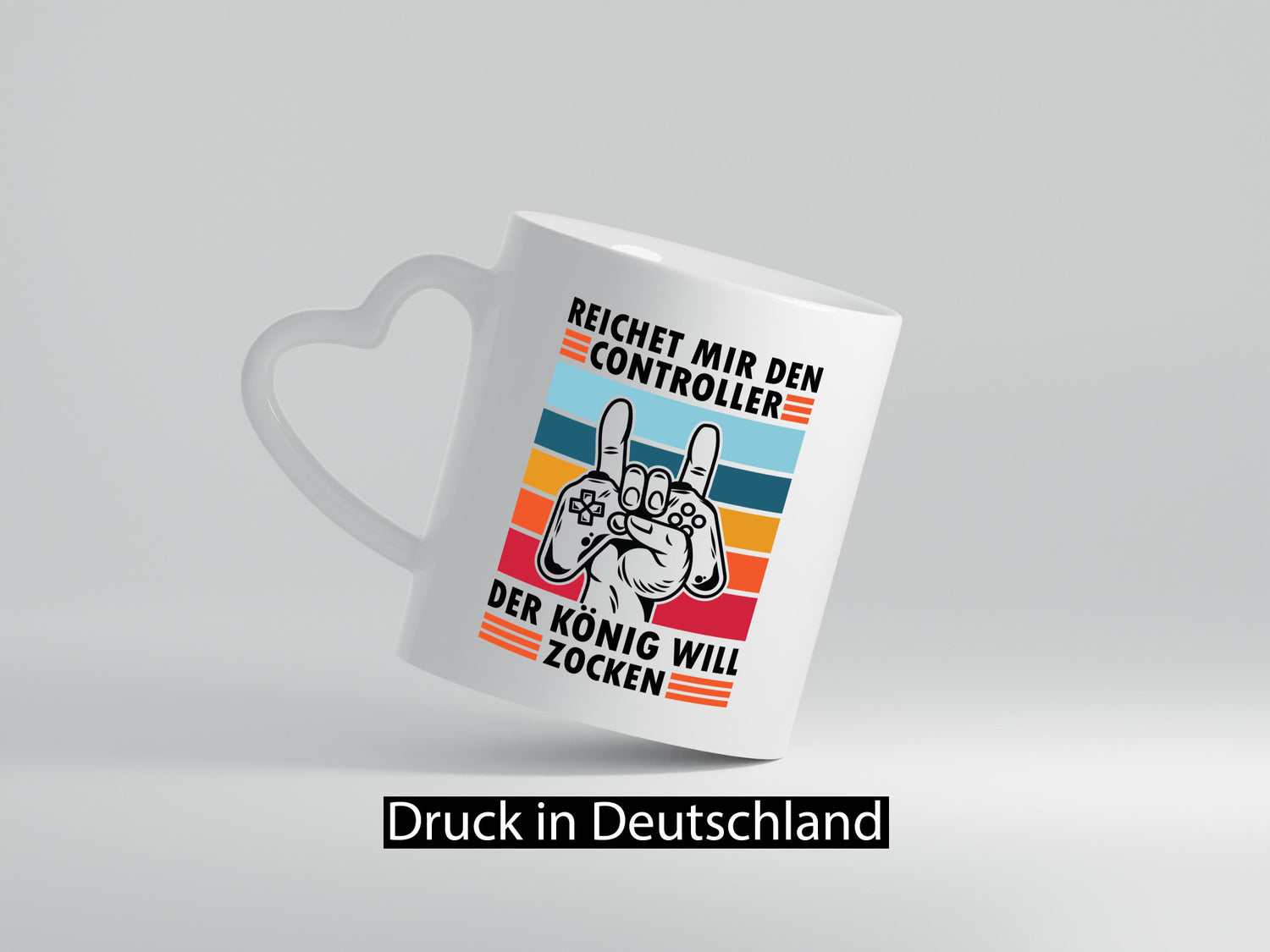 Controller | König will zocken Hand mit lustiger Spruch Geschenk Humor