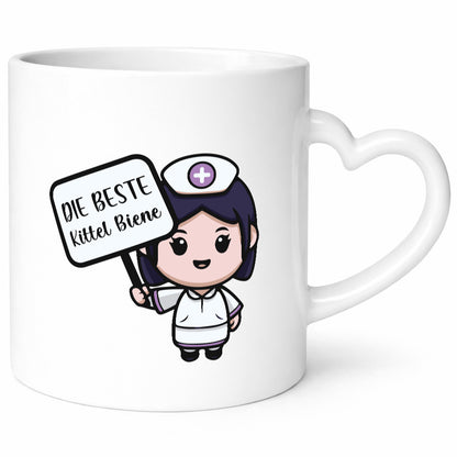 Die beste Kittel Biene | Krankenschwester Schild Geschenkidee Humor Tasse