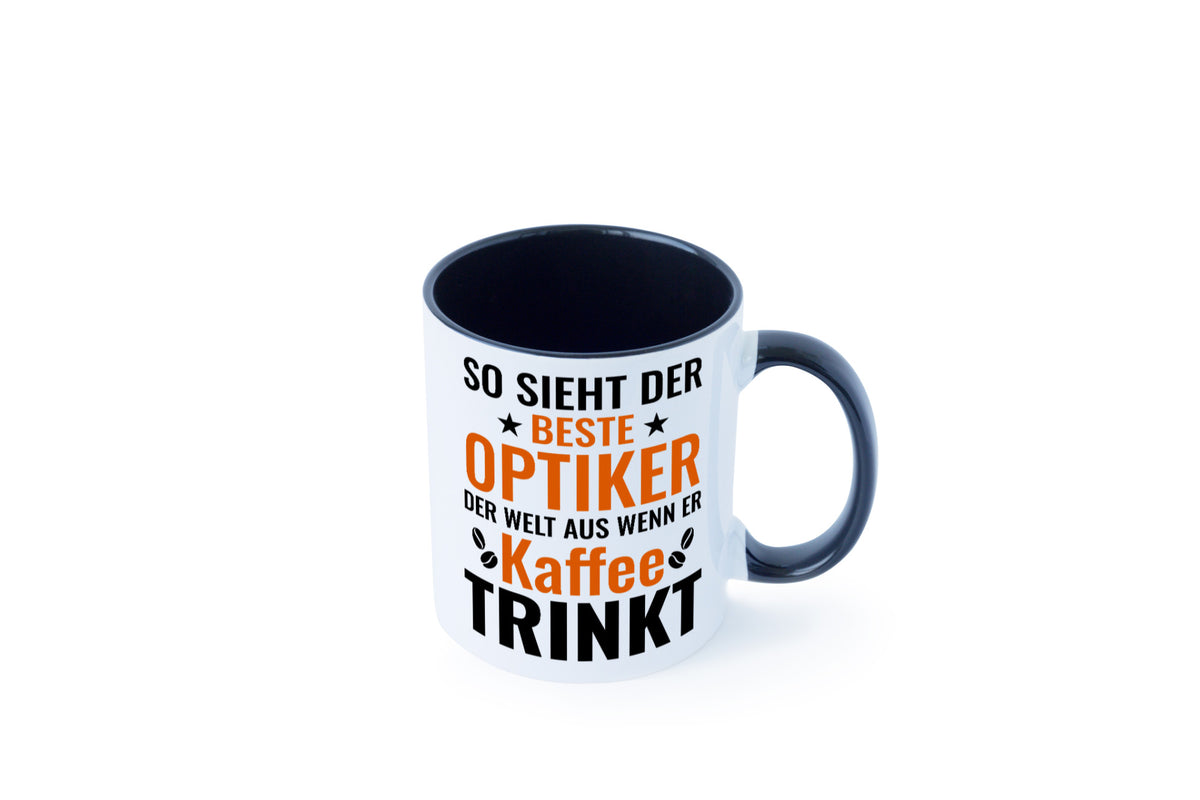 Kaffee trinkt: Optiker | Augenoptiker Geschenkidee Humor Tasse