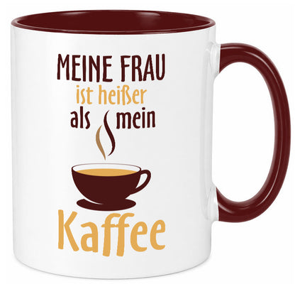 Meine Frau ist heißer als Kaffee | Ehe Partnerschaft Geschenk Humor