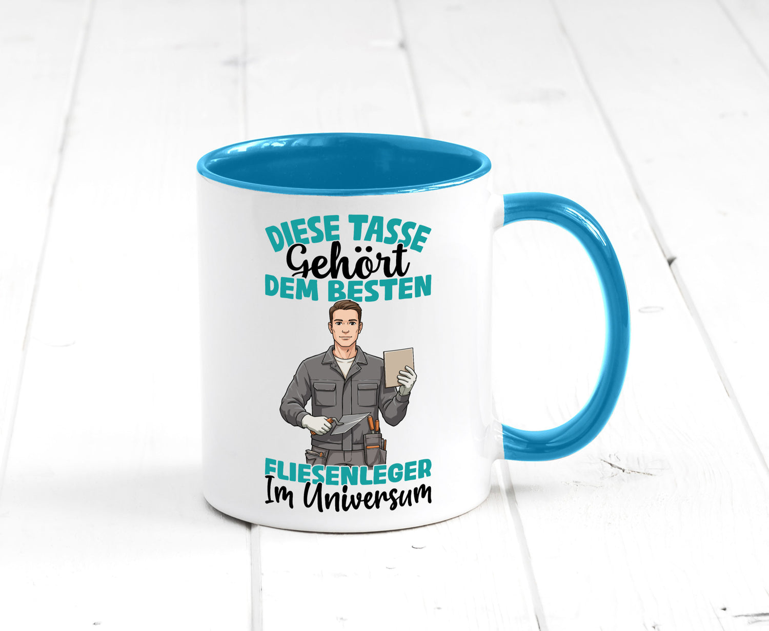 Im Universum: Fliesenleger | Fliesenlegen Bau Geschenk Humor Geschenkidee