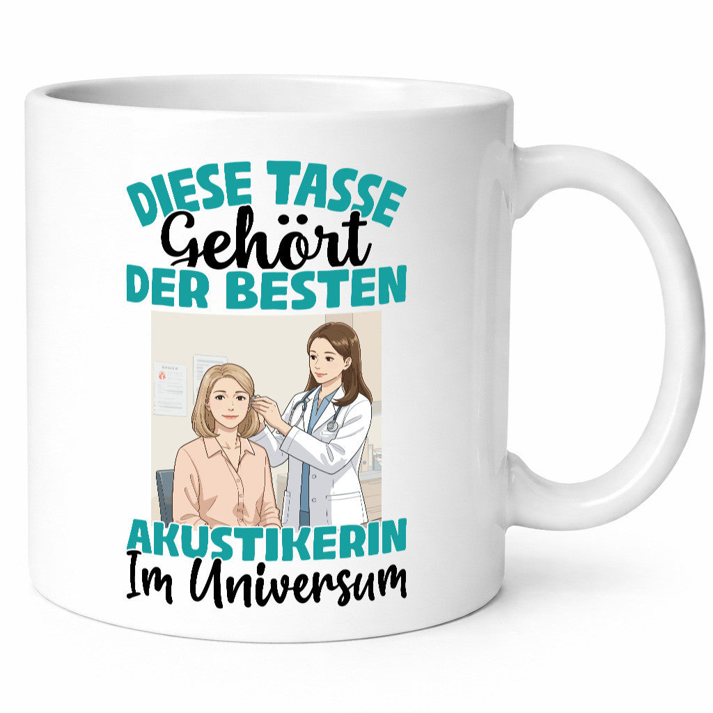 Im Universum: Akustikerin | Akustik Hörgeräteakustik Geschenk Humor
