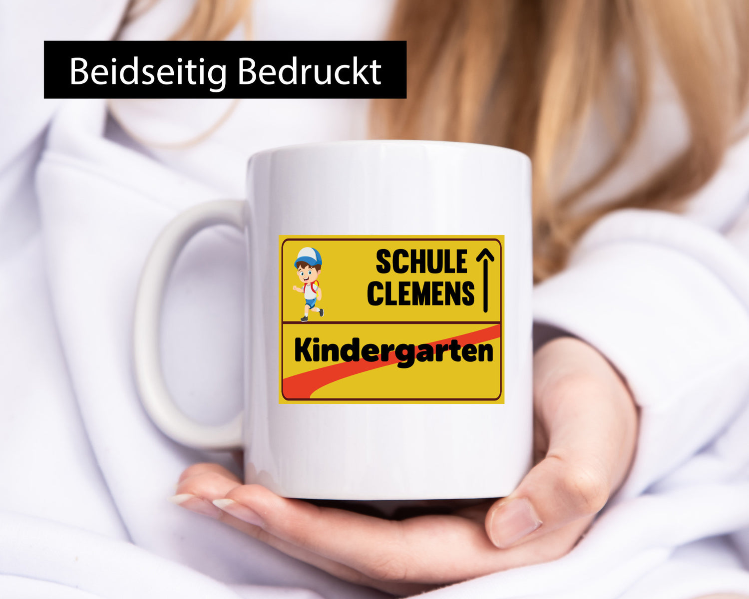 Bye Kindergarten | Schule Clemens Geschenkidee Humor Tasse
