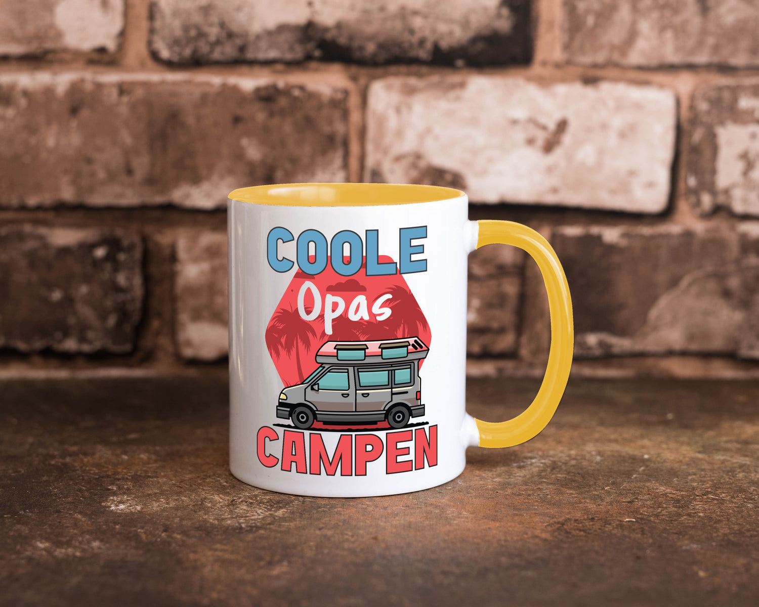 Coole Opas campen | Campingwagen Palmen Geschenk Familie Geschenkidee lustiger